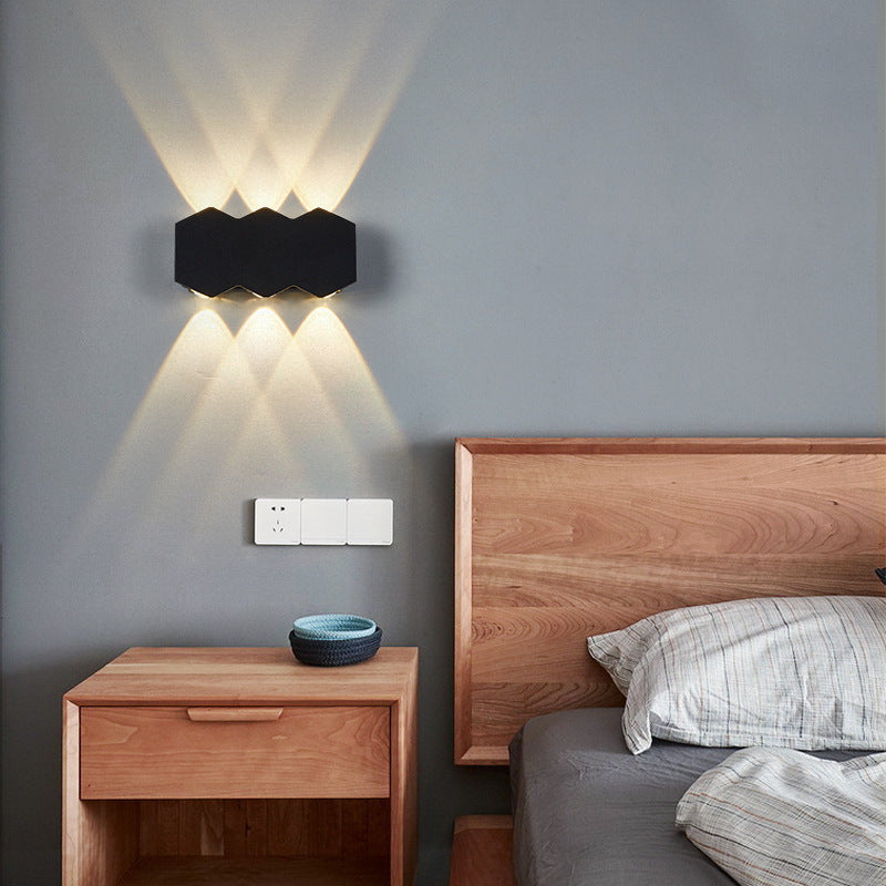 Modern Minimalist Led Wave Shape Corridor Aisle Wall Lamp